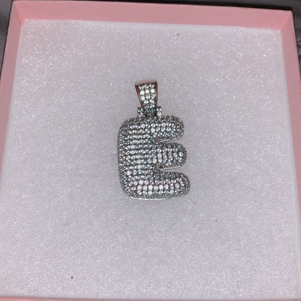 Crystal Letter ‘E’ Pendant